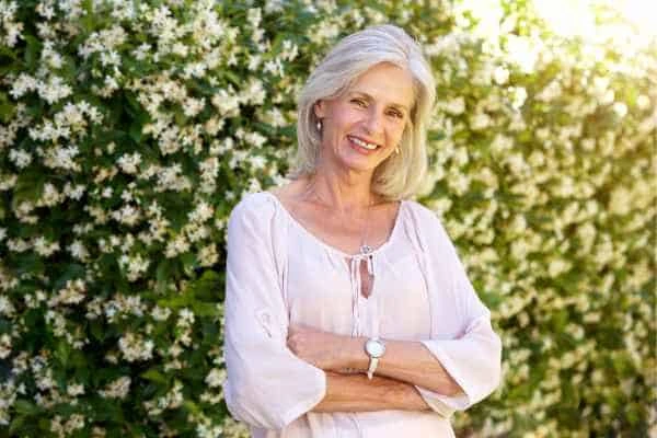 Older woman happy with urinary incontinence treatment Elstree Park