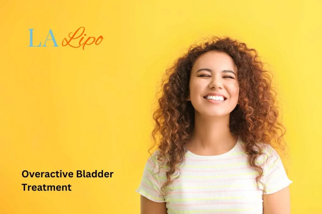 woman smiling about overactive bladder treatment Elstree Park solutions
